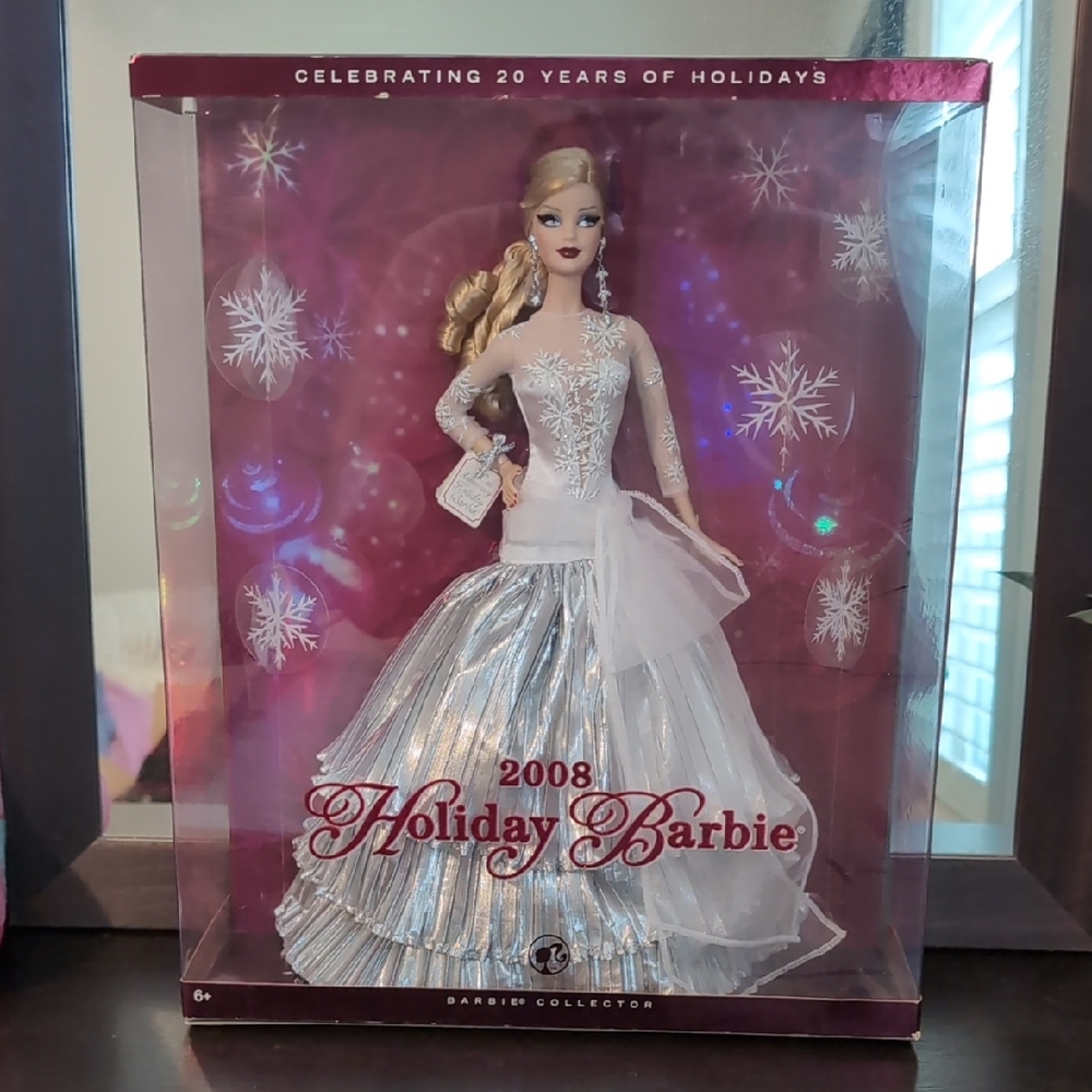 Barbie Silver and White Holiday Decor Collection
